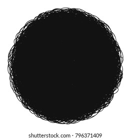 black rounded vector grunge background