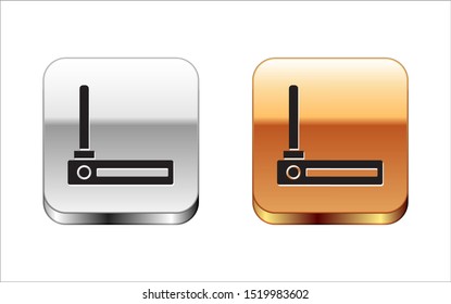 Black Router Wifi Signal Symbol Icon: เวกเตอร์สต็อก (ปลอดค่าลิขสิทธิ์