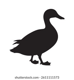 Black rubber duck icon silhouette vector illustration design on white background