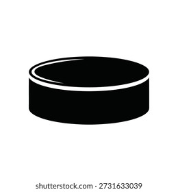Black rubber ring isolated flat design vector illustration scalable graphic