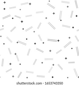 Icono de Black Ruler aislado sin fisuras en fondo blanco. Símbolo directo.  Ilustración vectorial