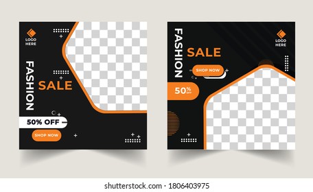 Black Sale Banner Design Vector