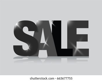 black sales sign