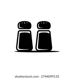 Black salt and pepper shakers kitchen
