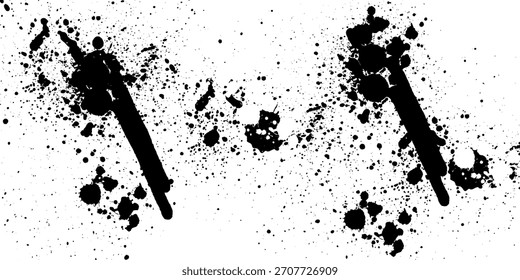 black sand isolated on white background

