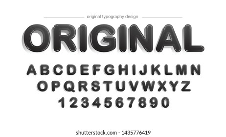Black Sans Serif Artistic Font Typography