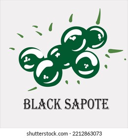 Black sapote (Diospyros nigra) is a fruit native to Mexico and Central America.The taste of black sapote is similar to chocolate pudding
