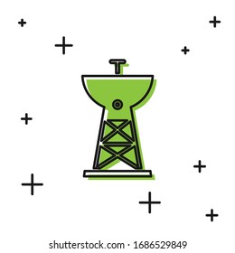 Schwarze Satellitenschüssel, Symbol einzeln auf weißem Hintergrund. Radioantenne, Astronomie und Weltraumforschung. Vektorillustration-Illustration