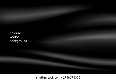 Black satin texture vector abstract style background