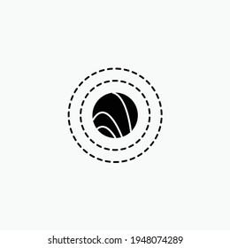 Black Saturn in galaxy orbit. Space moon star astronomy eclipse abstract sun dark abstrak, vector, symbol, logo, icon, sign, Illustration Minimalist.