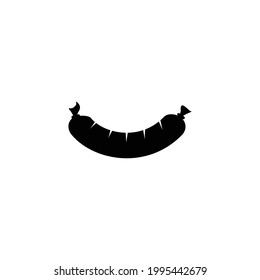 black sausage logo illustration design