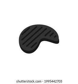 black sausage logo illustration design