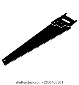 Black Saw icon . Vector image