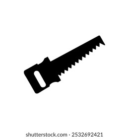 a black saw vector design on a white background