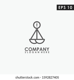 Black Scale Modern Logo Design Vector Template