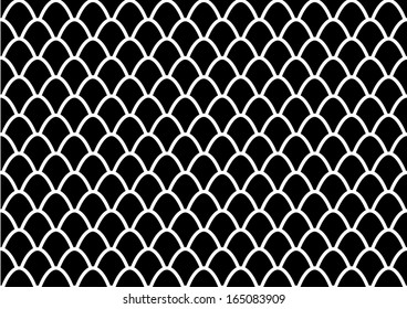 Black Scale Pattern. Vector
