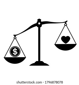 Black scales are vector illustration