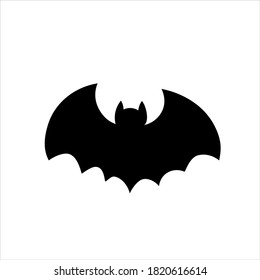 black scary of bat icon so creepy for Halloween Day.