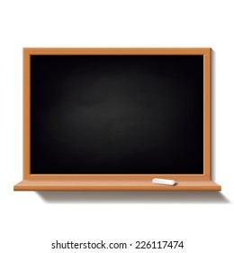 Black school board isolated on white background