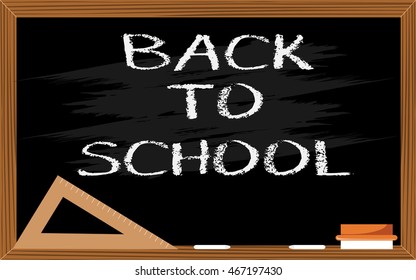 Black school chalkboard