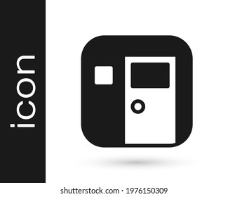 Black School classroom icon isolated on white background. Back to school concept.  Vector