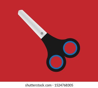 black scissors equipment for cutting