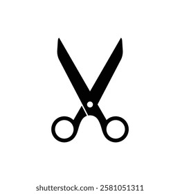 Black Scissors Icon Vector Design Silhouette