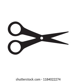 black scissors icon- vector illustration