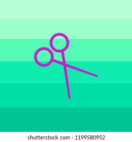 icono de tijeras negras - ilustración vectorial