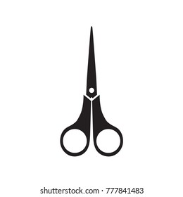 black scissors icon- vector illustration