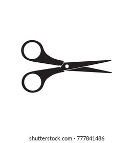 black scissors icon- vector illustration