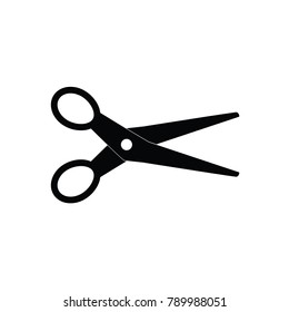 black scissors icon- vector illustration