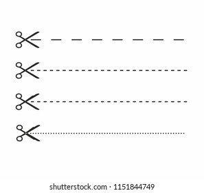 black scissors and lines icon sign symbol vector design element monochrome black isolated on white