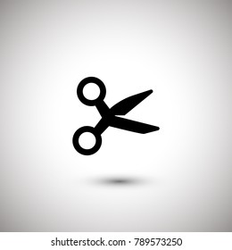 Black Scissors vector icon