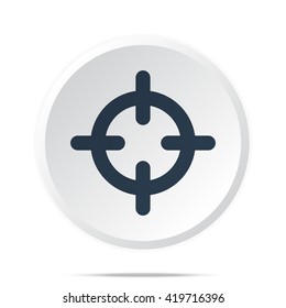 Black Scope icon on white web button