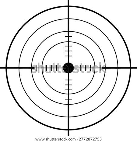 Black scope target icon Vector