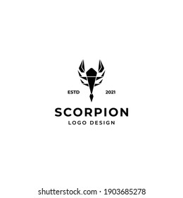 Black Scorpion label logo vector template