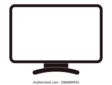 Black screen icon on white background.