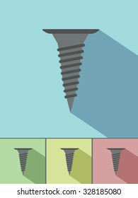 Black screw icon