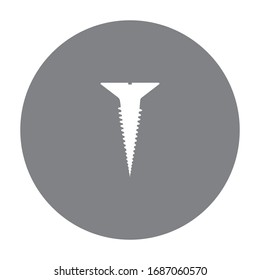 black screw logo stock vector template