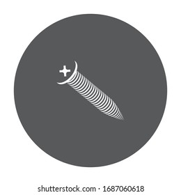 black screw logo stock vector template