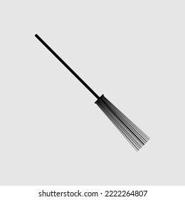 Black screwdriver isolated on white background
