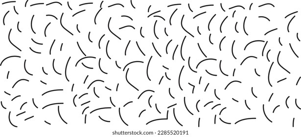 Black scribble line pattern on white background. Hand drawn lines pattern for backdrop design and wallpaper template. Simple classic lines with repeat texture. Lines background, vector illustration