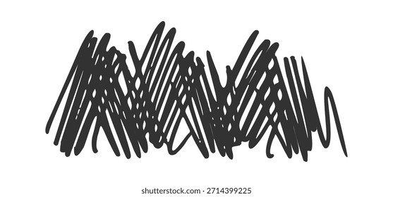 Rabisco preto desorganizado doodle manuscrito