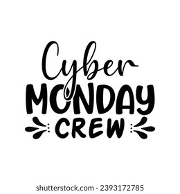 Black Script Typography on White Background Describing Best Deal, Promotion, Discount and Sale for e-commerce transactions on the Monday Offered by Retailers to Encourage People to Shop Online. 