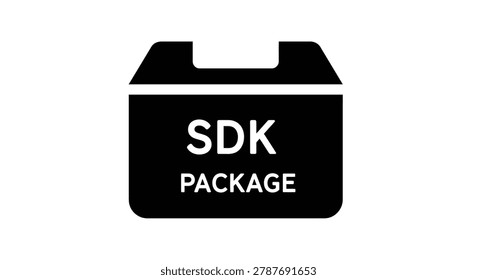 Black SDK package software box graphic