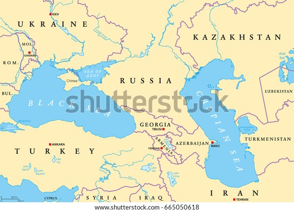 Caspian Sea Political Map