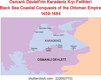 Black Sea Coastal Conquests of the Ottoman Empire