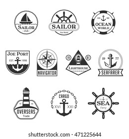 Black Sea Marine Badges Logos