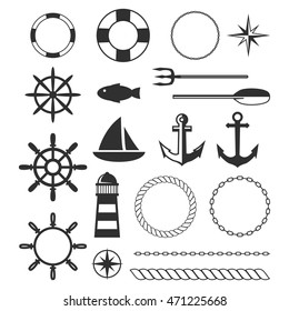 Black Sea Marine Vector Elements